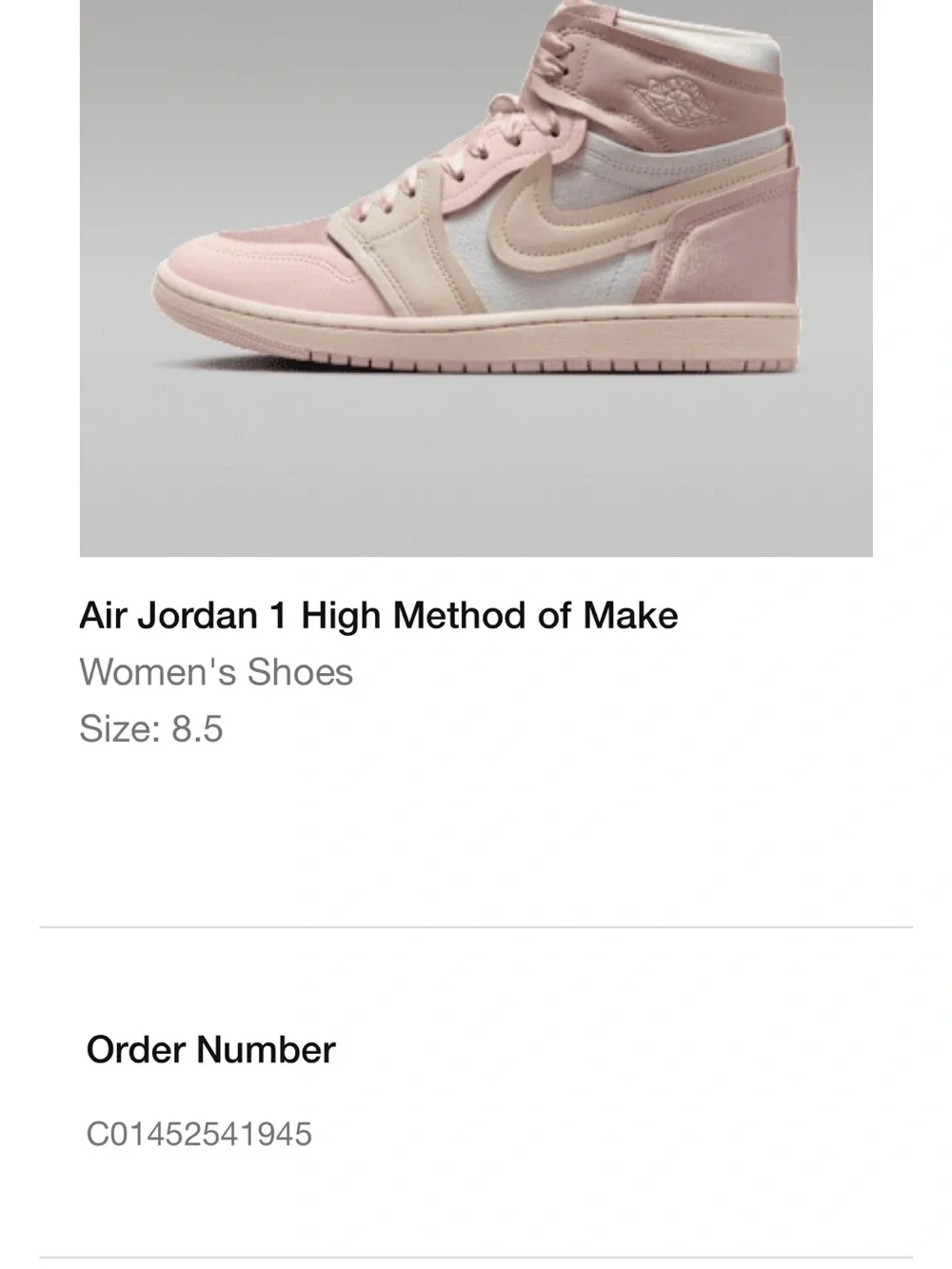 Nike Pastel Pink and Cream High-Top Sneakers